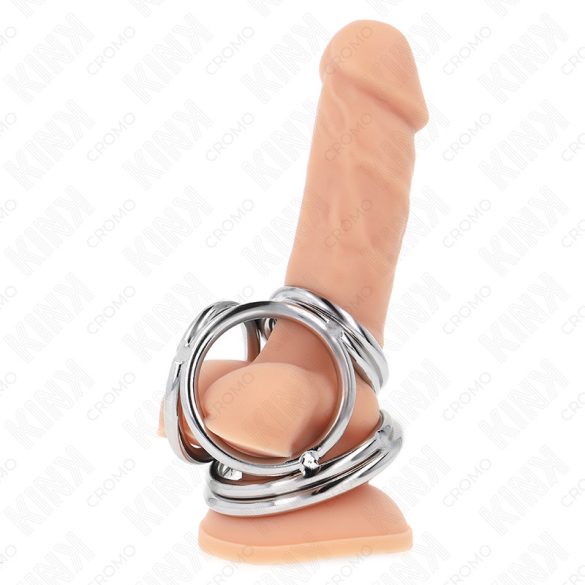 KINK – Prémium króm fém péniszgyűrű 3,8-5 cm