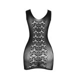 SUBBLIME - rövid elasztikus halháló ruha fekete, egy méret