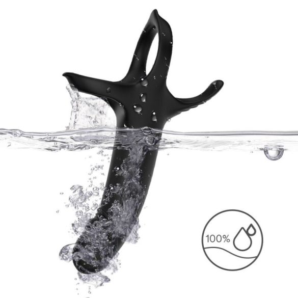 ARMONY – gyűrűs vibráló dildó fekete színben