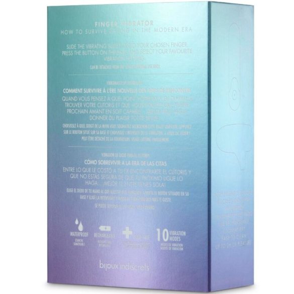 Bijoux – vibráló bullet, 10 rezgés, intenzív élmény szürke