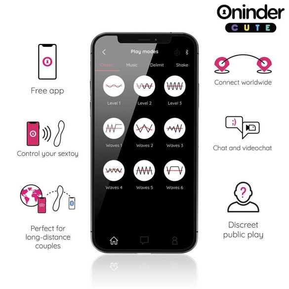 ONINDER CUTE – prémium G-pont vibrátor távirányítóval