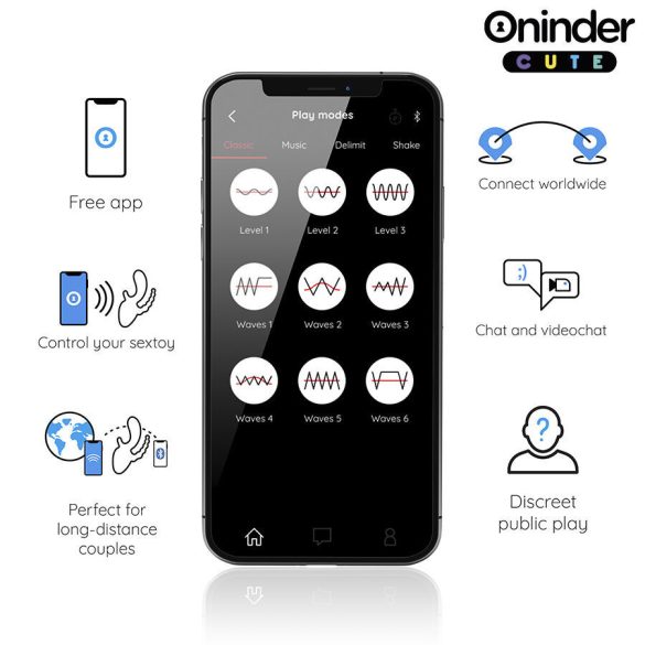 ONINDER CUTE – hármas prémium vibrátor ingyenes appal