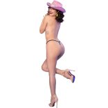 CHILIROSE - csábító fekete tanga, L/XL méret