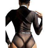 SUBBLIME - ezüst láncos mellheveder egyméretű