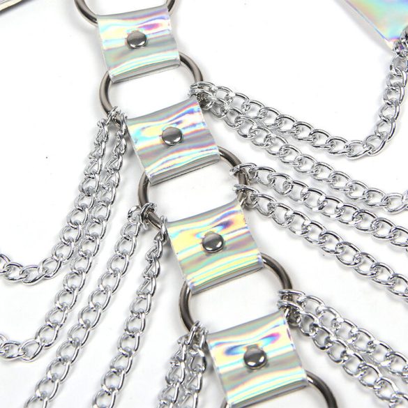 SUBBLIME - ezüst láncos mellheveder egyméretű