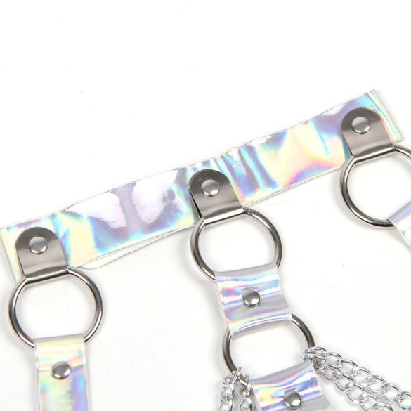 SUBBLIME - ezüst láncos mellheveder egyméretű