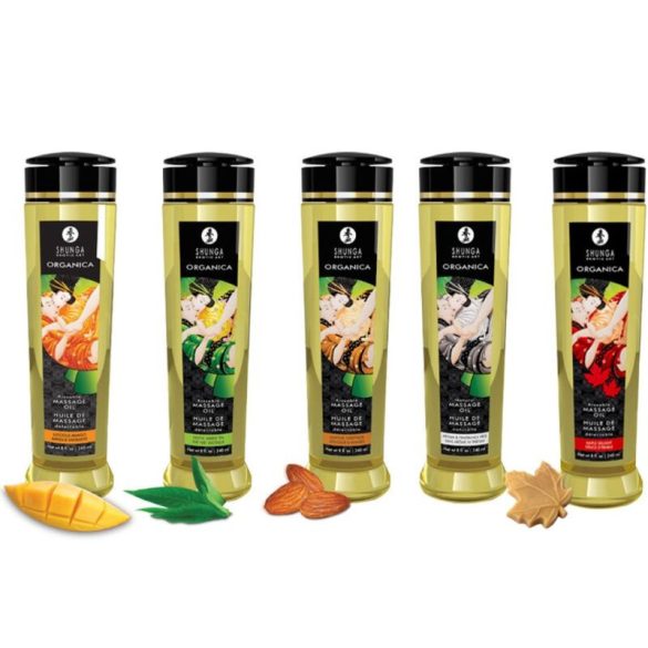 SHUNGA - prémium bio masszázsolaj mangóval 240 ml