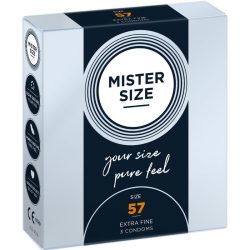 MISTER SIZE - Prémium magnum óvszer 57 mm, 3 db