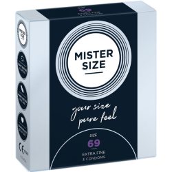   MISTER SIZE - XXXL óvszer 69 mm (3 db) Prémium kényelemért