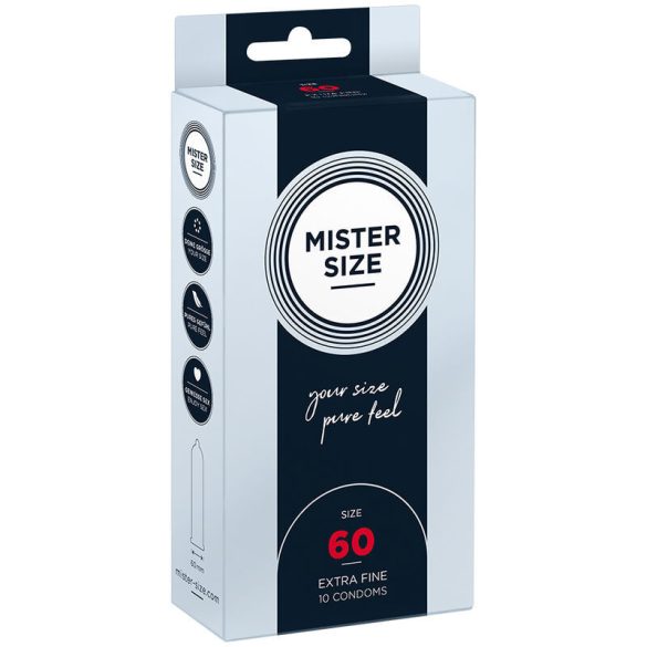 Mister Size XL – prémium óvszer 60 mm (10 db)
