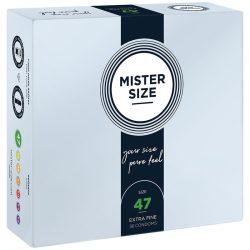 Mister Size - prémium XS óvszerek, 47 mm, 36 db