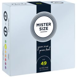 MISTER SIZE - prémium S méretű óvszer (49 mm, 36 db)