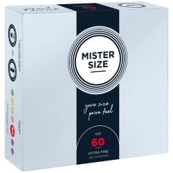   Mister Size – XL óvszer 60 mm, prémium kényelem 36 db-os