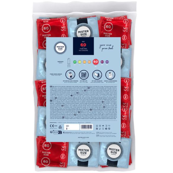 MISTER SIZE – XL óvszer (60 mm, 100 db) – prémium védelem