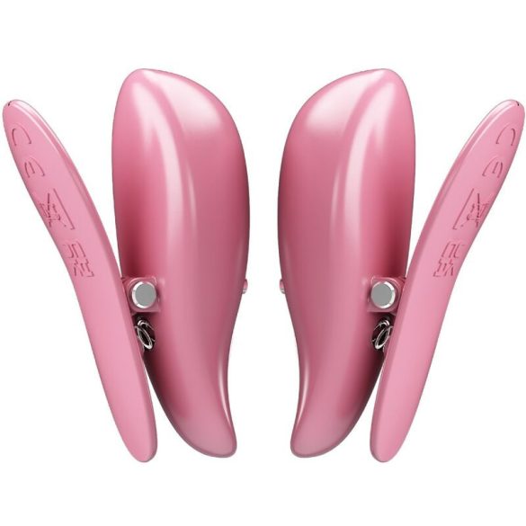 PRETTY LOVE Cailey – távirányítós vibráló mellbimbó csipesz