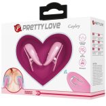 PRETTY LOVE Cailey – távirányítós vibráló mellbimbó csipesz