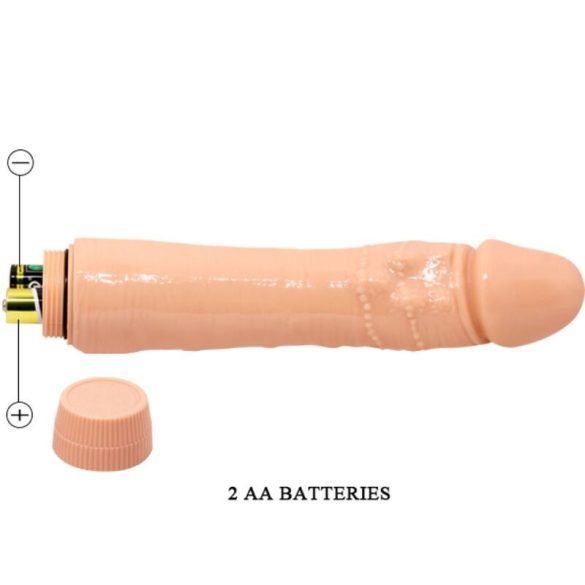 BAILE - 24 cm realisztikus vibrátor bőrhatású kivitelben
