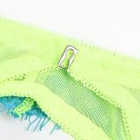 SUBBLIME – csipkés zöld-kék melltartó és harisnyakötő szett L/XL