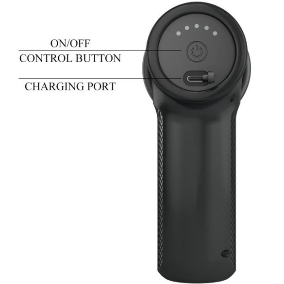 PRETTY LOVE - 5 fokozatú masszírozó vibrátor fekete