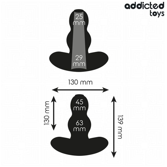 ADDICTED TOYS – üreges szilikon anál dugó XL (13,9 cm)