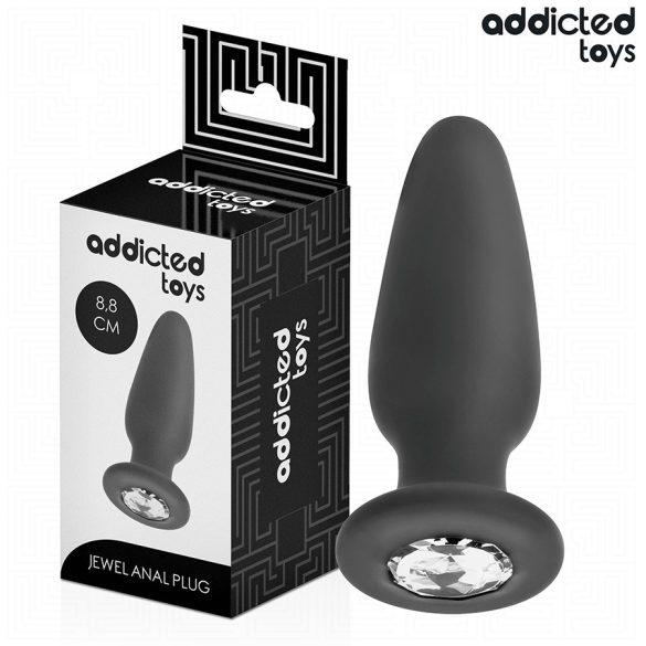 ADDICTED TOYS - prémium szilikon anális dugó, S méret 8,8 cm