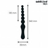 ADDICTED TOYS – dupla anál vibrátor szilikon, 24 cm
