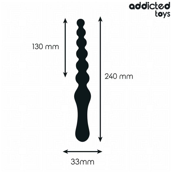 ADDICTED TOYS – dupla anál vibrátor szilikon, 24 cm