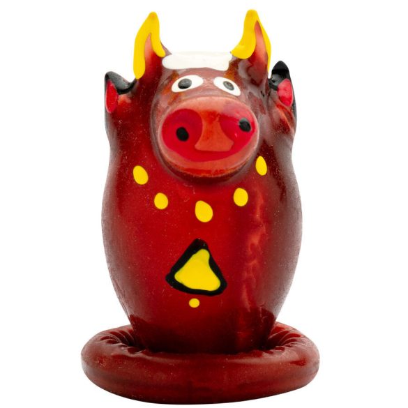 CONDOMERIE – kézzel festett bull formájú óvszer