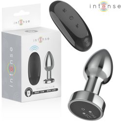   INTENSE – fém anális vibrátor távirányítóval, 10 rezgésmóddal