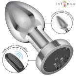INTENSE - távirányítós fém anális vibrátor 10 rezgési móddal