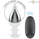 INTENSE - távirányítós fém anális vibrátor 10 rezgési móddal