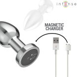 INTENSE - távirányítós fém anális vibrátor 10 rezgési móddal