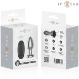 INTENSE - távirányítós fém anális vibrátor 10 rezgési móddal