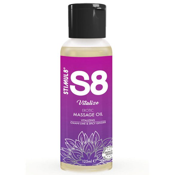 STIMUL8 S8 – frissítő lime masszázsolaj 125 ml