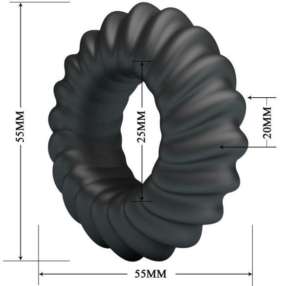 CRAZY BULL - prémium szilikon vibráló gyűrű 8-as modell