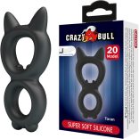 CRAZY BULL – Double silicone vibráló gyűrű 20-as modell