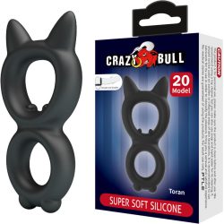   CRAZY BULL – Double silicone vibráló gyűrű 20-as modell