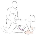 Rocks-Off – fekete prosztata és anál vibrátor adapter