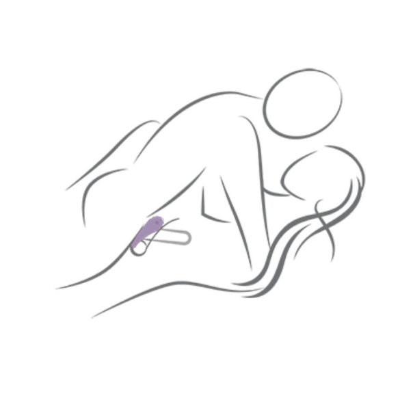 ROCKS-OFF Spire Black - vibráló péniszgyűrű intenzív élményhez