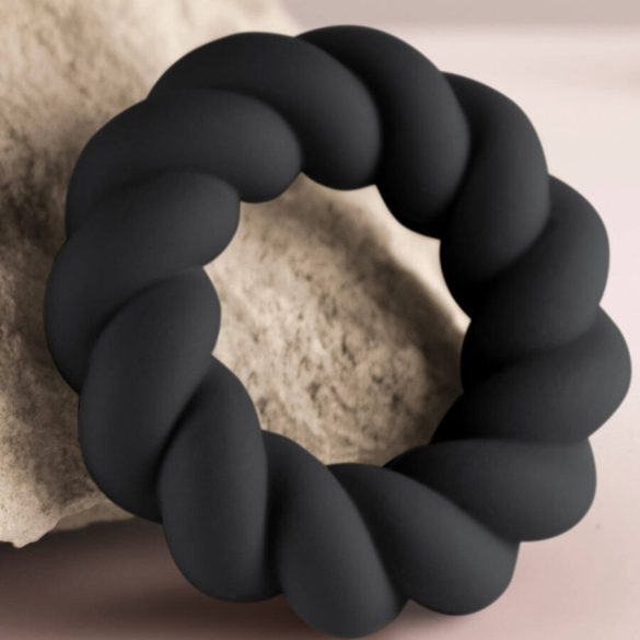 Rocks-Off Twist Black – szilikon maszturbáló gyűrű