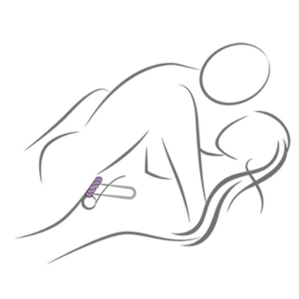 Rocks-Off Twist Black – szilikon maszturbáló gyűrű