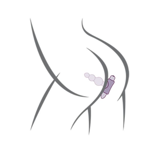 ROCKS-OFF Petite Sensations – vibráló anál dugó fekete