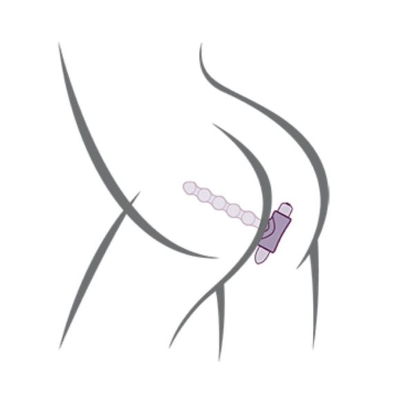 Rocks-Off Petite Sensations – vibráló anális izgató gyöngyökkel