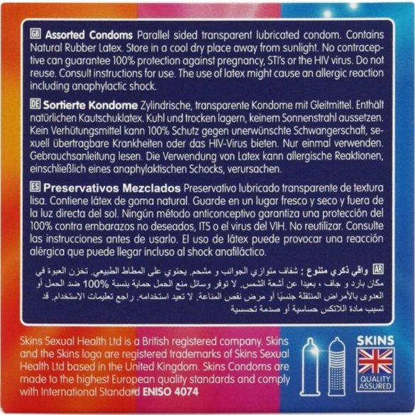 SKINS – prémium óvszerek válogatott csomag 4 db