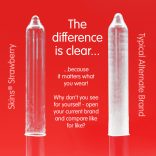 SKINS – eper ízű prémium óvszer 8 db-os csomag