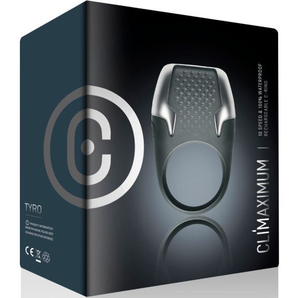 Climaximum Tyro – vibráló péniszgyűrű LED világítással