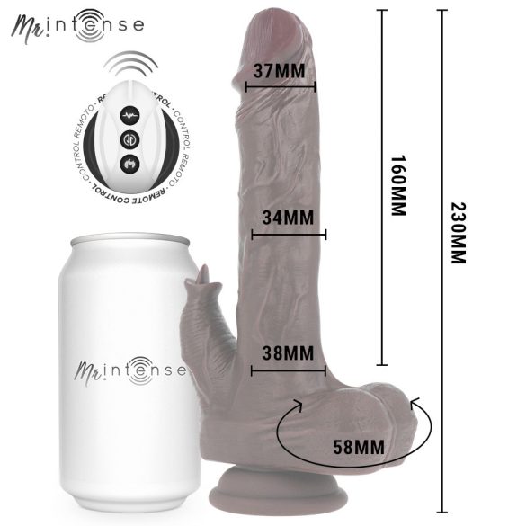 MR INTENSE – valósághű pénisz vibrátor távirányítóval 23 cm