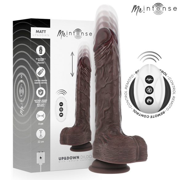 MR INTENSE – matt, realisztikus vibráló maszturbátor távirányítóval