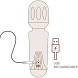 ROCKS-OFF Black Tulip – mini újratölthető varázspálca 16 funkcióval