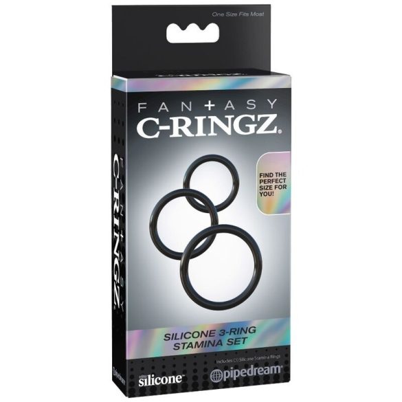 FANTASY C-RINGZ – szilikon 3 ring vibrációs szett